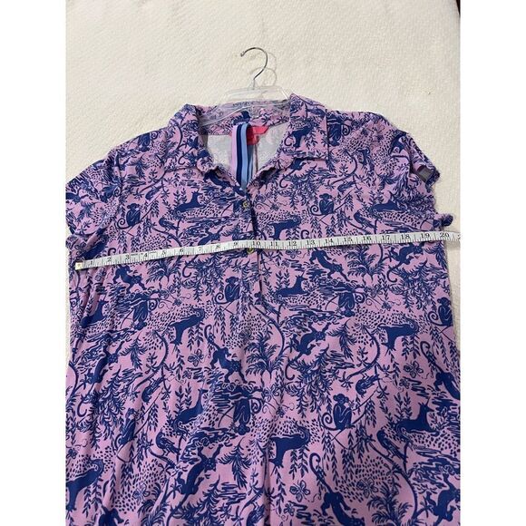 Lilly Pulitzer Renee Dress In Lilac Freesia Safari As I Can See size xL - Picture 8 of 9